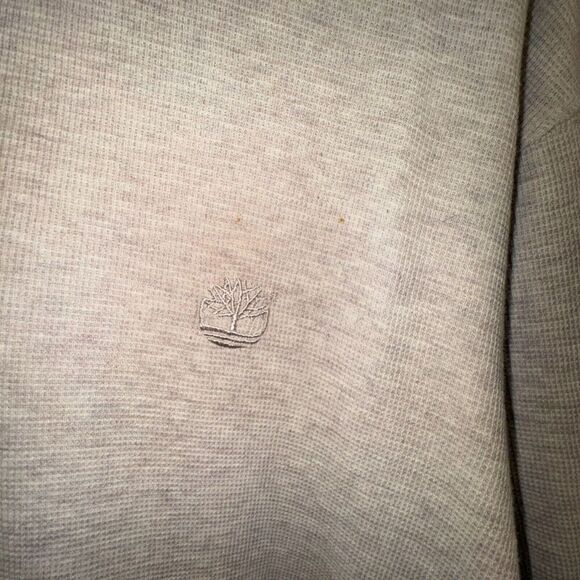 VINTAGE-TIMBERLAND MEN'S POLO SHIRT Medium Gray Short Sleeve Collared - Picture 3 of 9